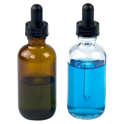 Round Glass Bottles with Dropper Caps | U.S. Plastic Corp.