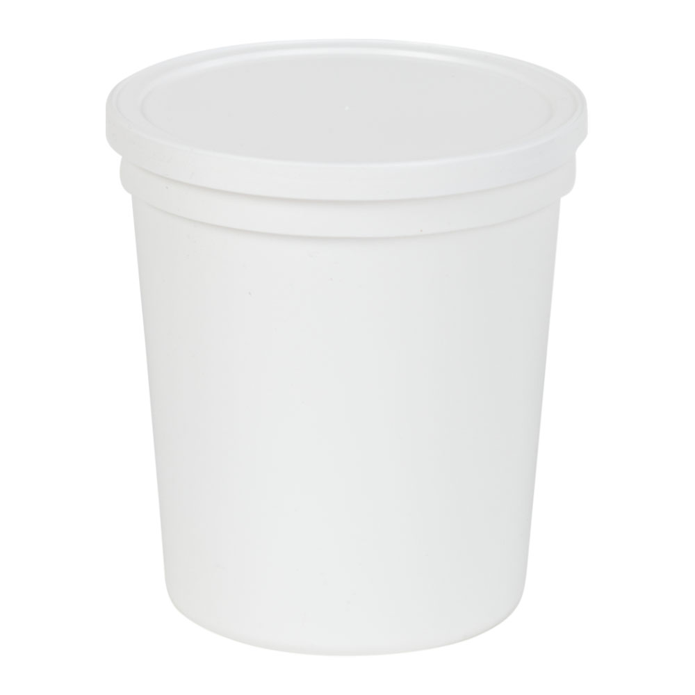 32 oz. White Specimen Containers with Lids - Case of 100 | U.S. Plastic ...