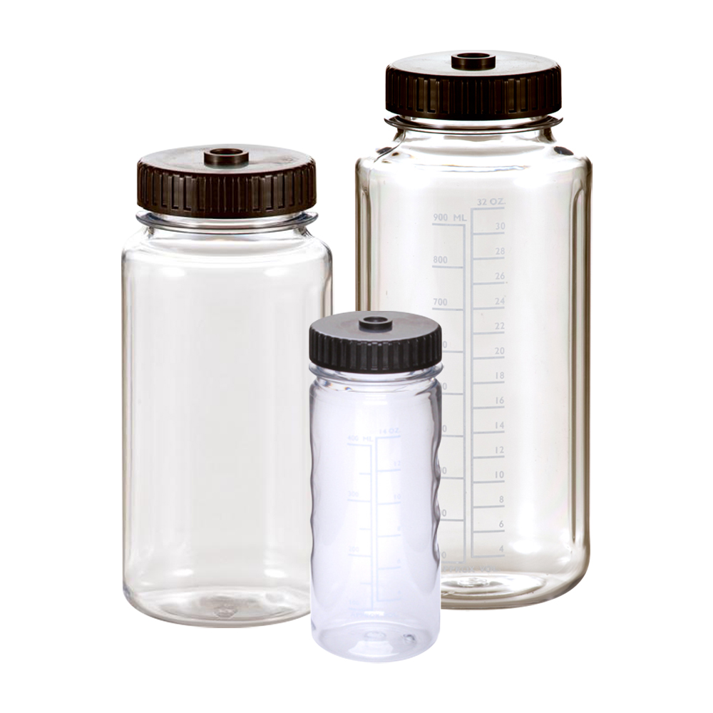 Wide Mouth Graduated Bottles with Caps | U.S. Plastic Corp.