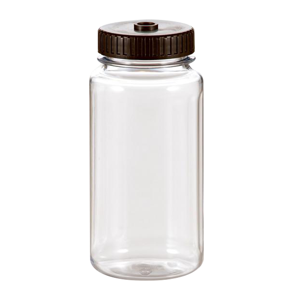 500mL Polycarbonate Wide Mouth Graduated Bottles with 63mm Caps - Case ...