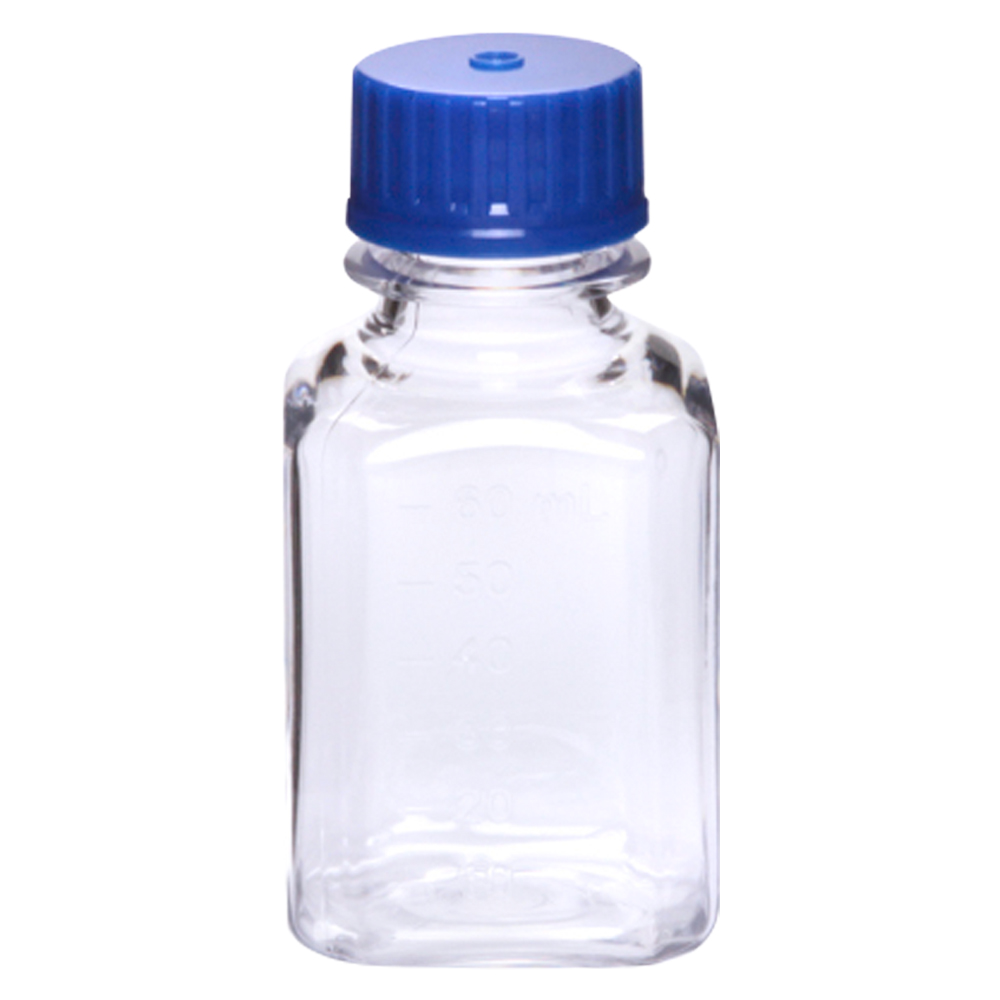 30mL Polycarbonate Graduated Square Bottles with 20/415 Caps | U.S ...