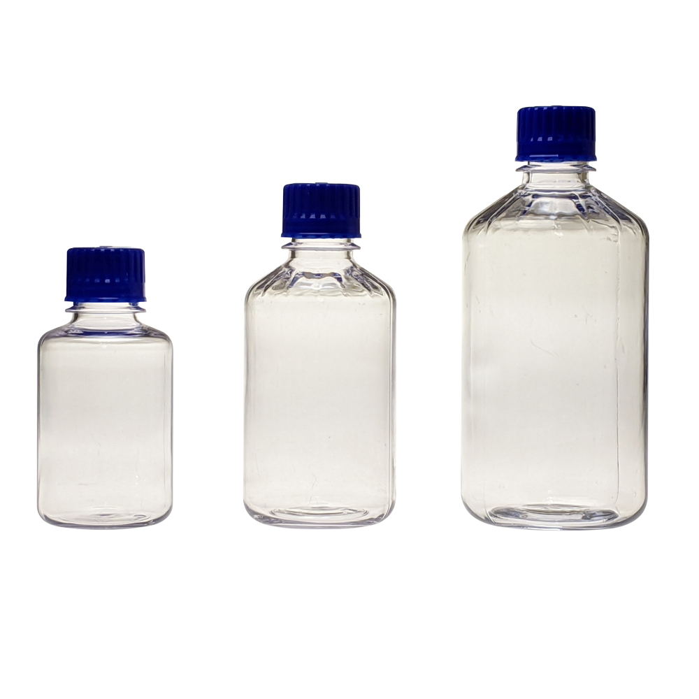 500mL Polycarbonate Graduated Boston Round Bottles with 38/430 Caps ...