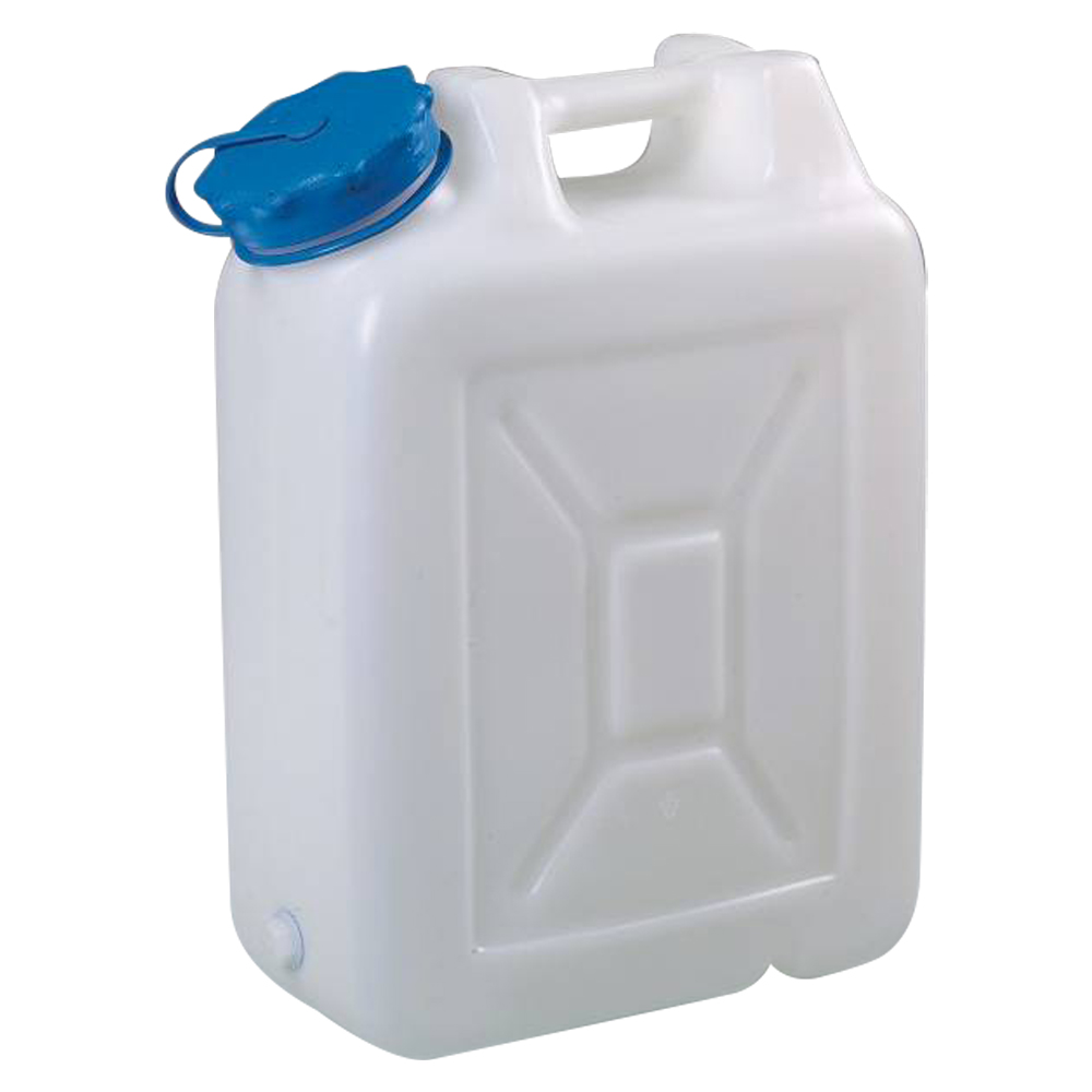 20 Liter Wide Mouth HDPE Jerrican with Blue Vented Cap | U.S. Plastic Corp.