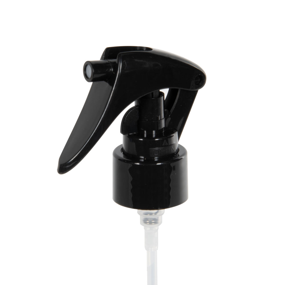 24410 Black Mini Trigger Sprayer With 6 34 Dip Tube And Locking Ship Clip Us Plastic Corp 6673