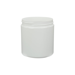 8 oz. White PET Straight Sided Jar with 89/400 Neck (Cap Sold ...