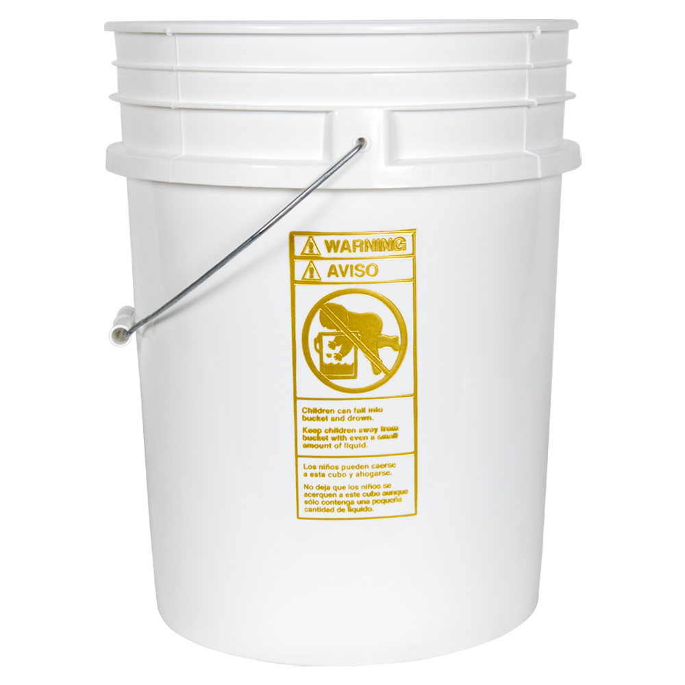 Premium White 20 Liter Bucket | U.S. Plastic Corp.