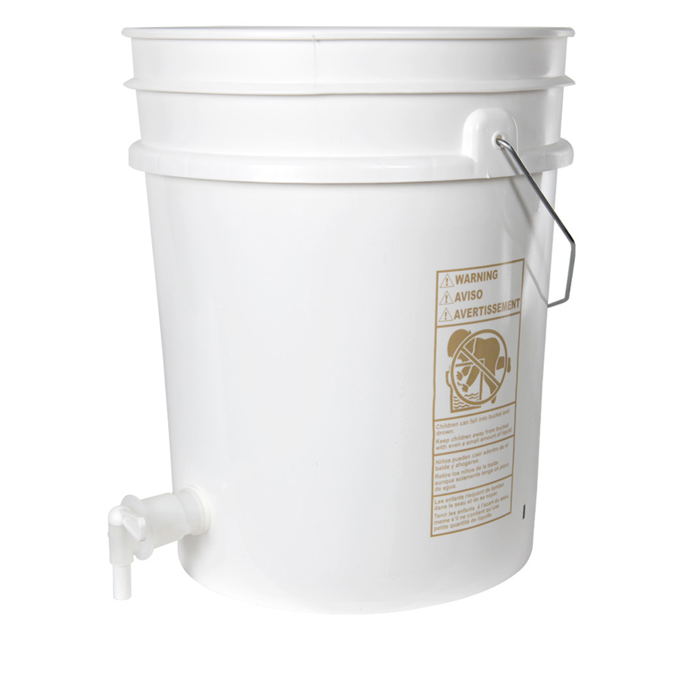 Premium White 5 Gallon Tamco® Modified Bucket with Spigot | U.S