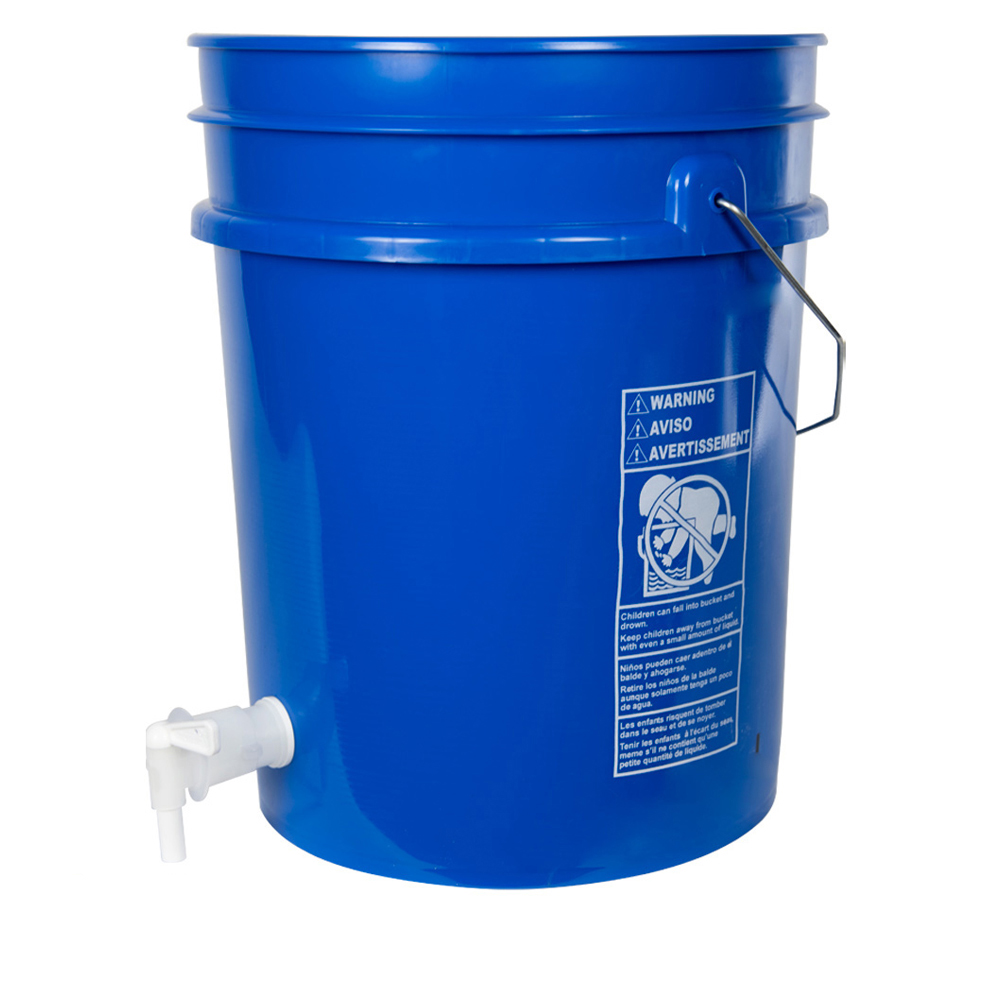 Premium Blue 5 Gallon Tamco Modified Bucket With Spigot U S Plastic   16253psku 