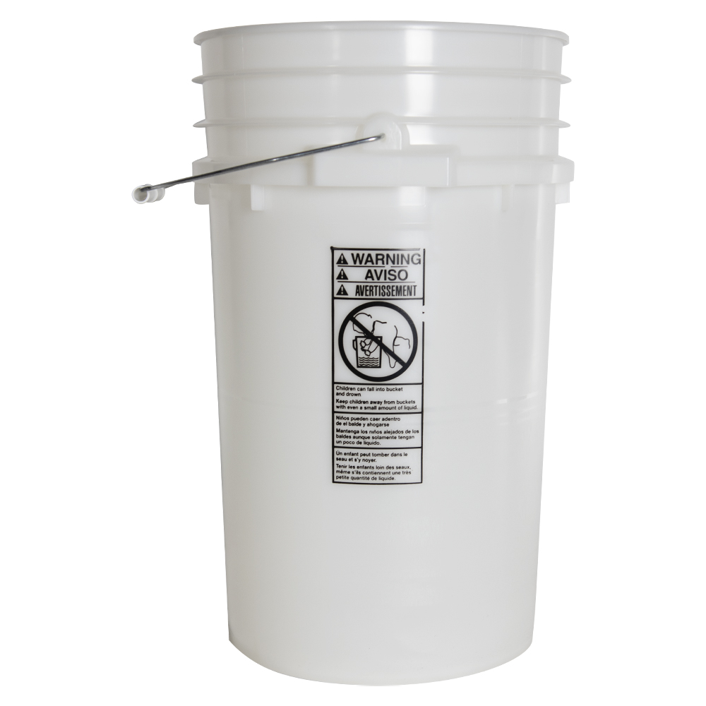 Natural 7 Gallon Bucket U.S. Plastic Corp.