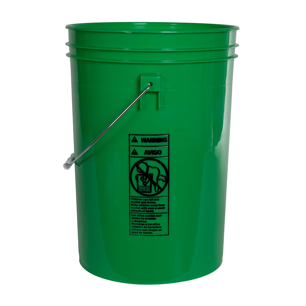 Economy Green 6 Gallon Bucket (lid Sold Separately) 