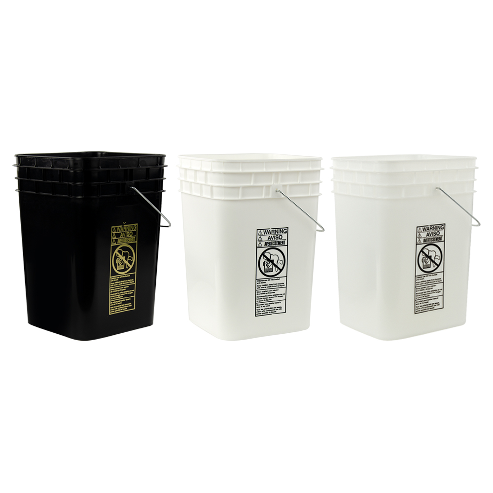 HDPE Square Buckets & Lids U.S. Plastic Corp.