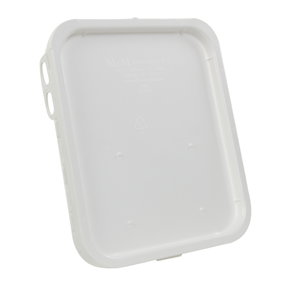 Super Kube White Lid for 4 & 5 Gallon Pails | U.S. Plastic Corp.