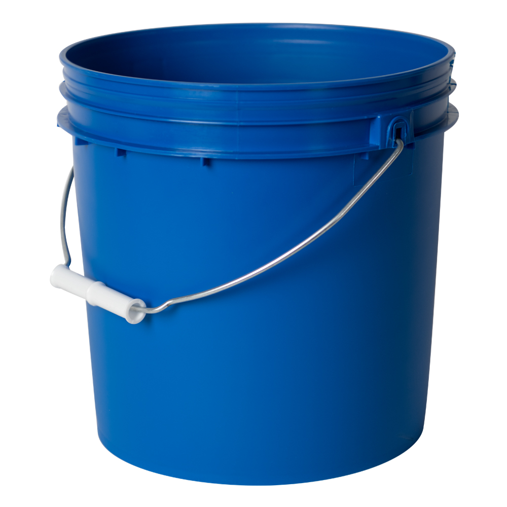 Chevron Blue 2 Gallon HDPE Bucket | U.S. Plastic Corp.