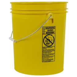 Letica® Standard Black 5 Gallon Bucket | U.S. Plastic Corp.