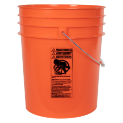 Premium Purple 5 Gallon Round Bucket with Wire Bail & Plastic Grip | U ...