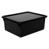 Black Stowaway® Letter Box with Lid - 13-1/2" L x 10-1/2" W x 6" Hgt.