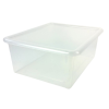 Clear Stowaway® Letter Box with Lid - 13-1/2" L x 10-1/2" W x 6" Hgt.