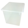 Clear Large Stowaway® Shelf Box with Lid - 12" L x 11" W x 10-1/4" Hgt.