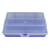 Translucent Grape Small Organizer Case with Clear Lid - 7" L x 3-3/4" W x 1" Hgt.