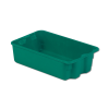 16" L x 10" W x 5" Hgt. Green Plexton® Stack-N-Nest® Fiberglass Pan