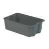 22" L x 14" W x 8" Hgt. Gray Plexton® Stack-N-Nest® Fiberglass Pan