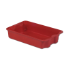 22" L x 14" W x 5" Hgt. Red Plexton® Stack-N-Nest® Fiberglass Pan