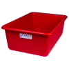 24" L x 16" W x 8" Hgt. Red Polyethylene Tamco® Tote Pan