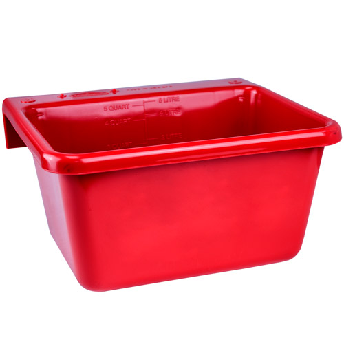 5 Quart Red Hook Over The Fence Container | U.S. Plastic Corp.