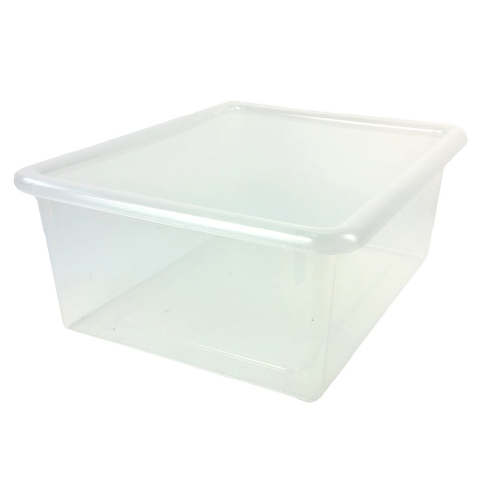 Clear Stowaway® Letter Box with Lid - 13-1/2