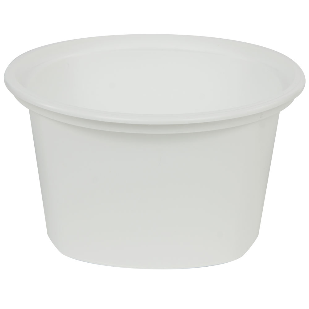 12 oz. White Quad In-Mold Container (Lid Sold Separately) | U.S ...