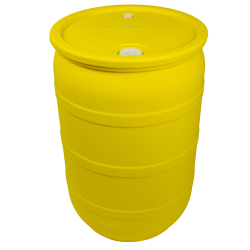 55 Gallon Yellow Tamco ® Closed Head Drum with 3/4" & 2" NPS Bungs