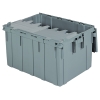 Gray Akro-Mils® Attached Lid Container - 28" L x 21" W x 15-1/2" Hgt. OD