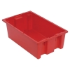 18" L x 11" W x 6" Hgt. Red Quantum® Stack & Nest Tote