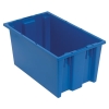 18" L x 11" W x 9" Hgt. Blue Quantum® Stack & Nest Tote