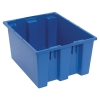 19-1/2" L x 15-1/2" W x 10" Hgt. Blue Quantum® Stack & Nest Tote