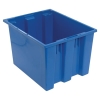 19-1/2" L x 15-1/2" W x 13" Hgt. Blue Quantum® Stack & Nest Tote