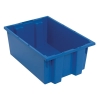 19-1/2" L x 13-1/2" W x 8" Hgt. Blue Quantum® Stack & Nest Tote