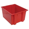 23-1/2" L x 19-1/2" W x 13" Hgt. Red Quantum® Stack & Nest Tote