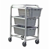 Gray 3 Tub Rack - 27" L x 19" W x 41" Hgt.