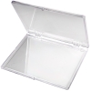 Clear Hinged Box - 4-5/8" L x 3-1/2" W x 1/4" Hgt.