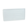 White High Impact Styrene Ribbed Bottom Tray - 13" L x 24-1/2" W x 1" Hgt.