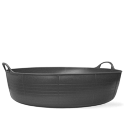 9.2 Gallon Black Large Shallow Tub | U 