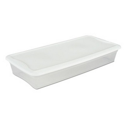 sterilite storage box quart clear basic lid containers plastic underbed amazon boxes usplastic