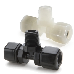 Parker Compression Male Branch Tee Tube to Male NPTF Fittings