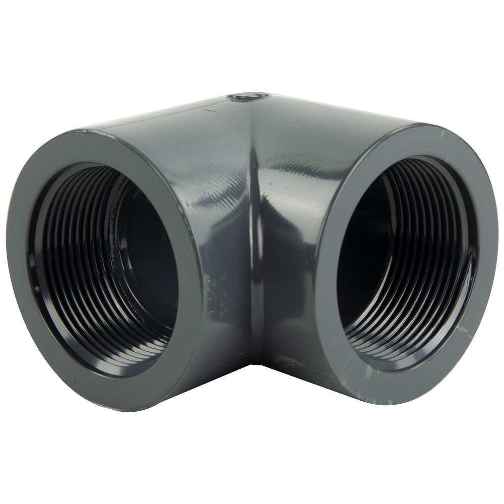 1 12 Schedule 80 Gray Pvc Threaded 90° Elbow Us Plastic Corp