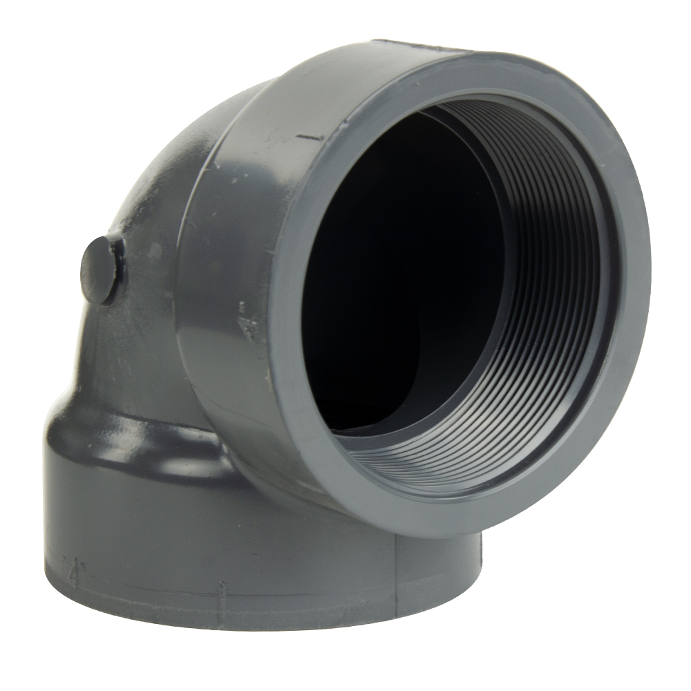 Schedule Gray Pvc Threaded Elbow U S Plastic Corp