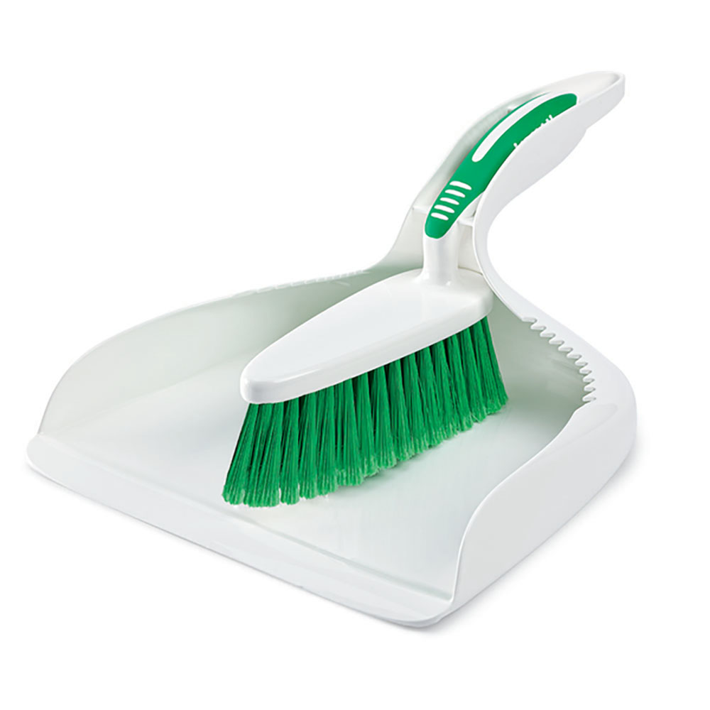 9 5 White Libman Dustpan Counter Brush U S Plastic Corp   23391psku 