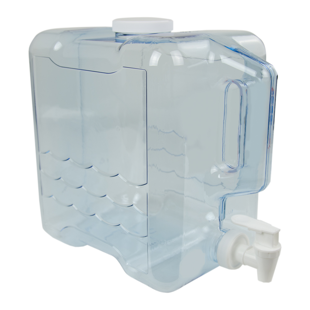 2 Gallon Clear Refillable Beverage Container Us Plastic Corp 9284