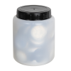 120mL Kartell Round HDPE Jars with Screw Caps - Case of 10