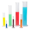 7 Piece Polypropylene Graduated Cylinder Set